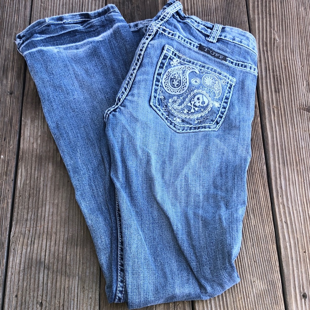 Cowgirl Tuff Light Blue Boot Cut Jeans